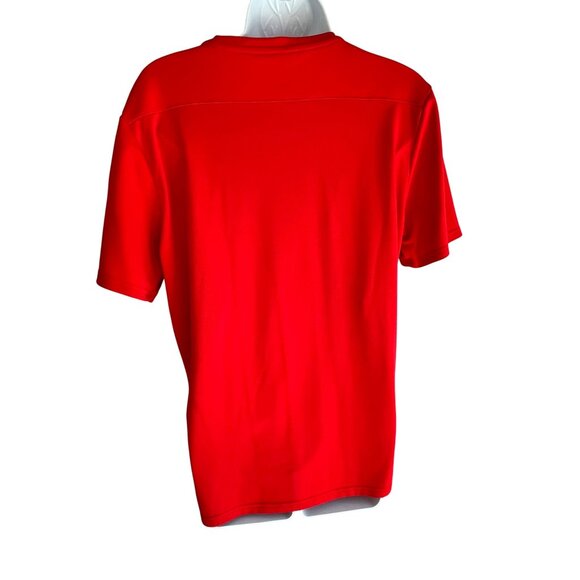 Nike Red Dri-Fit Athletic T-Shirt Medium 87j - Picture 2 of 9